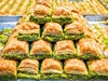 Typická turecká pochoutka, baklava
